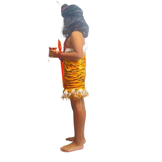 Shivji (Orange Trishul) Fancy Dress (With Accessories)