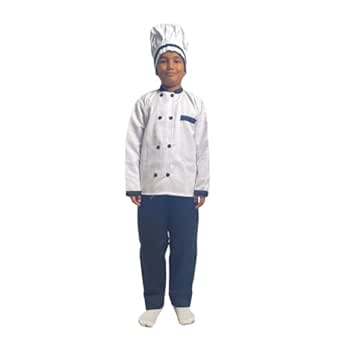 Chef (White & Black Cap) Fancy Dress (Without Pant)
