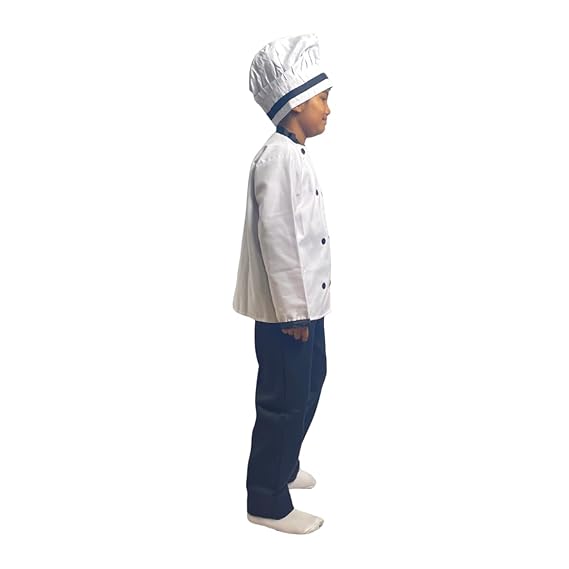 Chef (White & Black Cap) Fancy Dress (Without Pant)