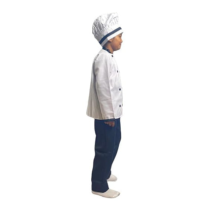 Chef (White & Black Cap) Fancy Dress (Without Pant)
