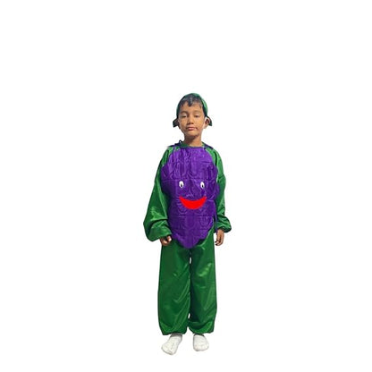 Purple Grapes Fancy Dress (Without Jumpsuit)
