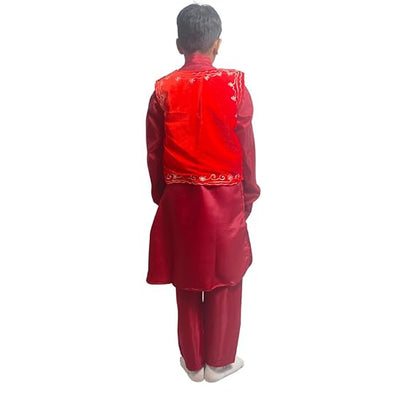Kashmiri Boy (Marron) (Dress & Jacket) Fancy Dress