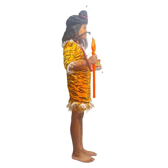 Shivji (Orange Trishul) Fancy Dress  (With Accessories)