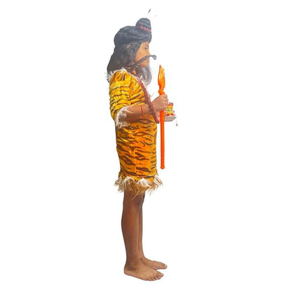 Shivji (Orange Trishul) Fancy Dress  (With Accessories)