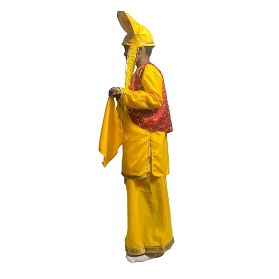 Punjabi Boy (Yellow) Fancy Dress (Full Kurta)