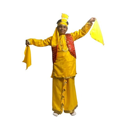Punjabi Boy (Yellow) Fancy Dress (Small Kurta)