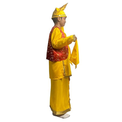 Punjabi Boy (Yellow) Fancy Dress (Full Kurta)