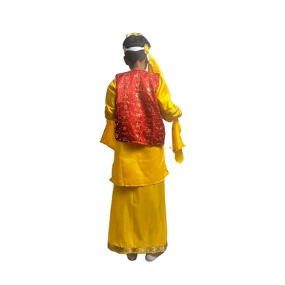 Punjabi Boy (Yellow) Fancy Dress (Small Kurta)