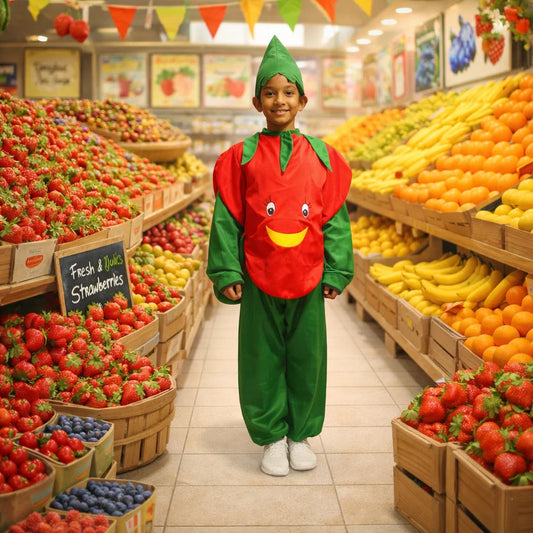Strawberry Fancy Dress (Without Jumpsuit)