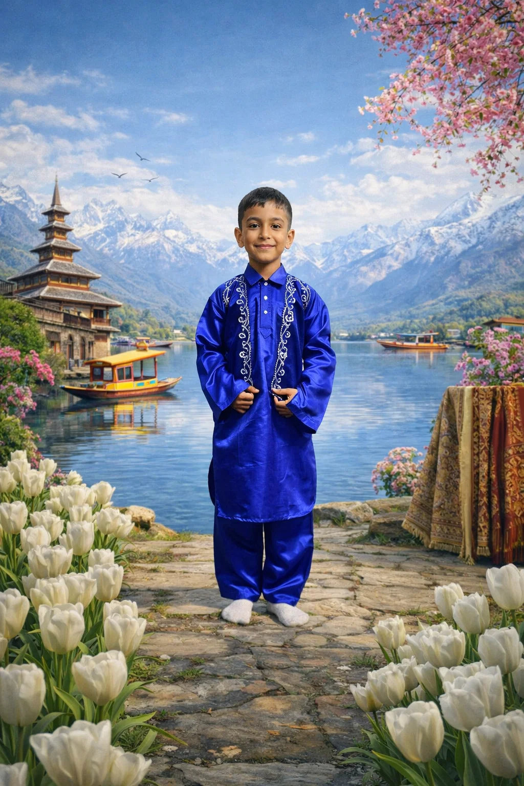 Kashmiri Boy (Blue) Fancy Dress